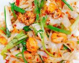 Hình bước làm 2 của món Bắp cải xào ruốc