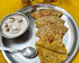 सत्तू का मसाला पराठा और आलू का रायता रेसिपी चरण 7 फोटो
