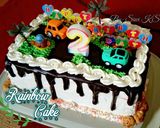 Foto langkah ke 10 dari resep Rainbow Cake (Takaran sendok).