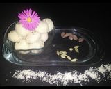 A picture of step 4 of Paneer coconut laddoos.