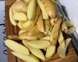 Une image de l'étape 2 de Potatoes sauce barbecue origan.