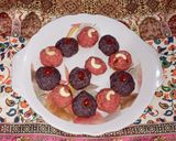 A picture of step 13 of Grapes & Rose Khoa Ladoo – Easy Prasad.
