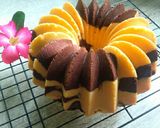 Foto langkah ke 10 dari resep Marmer Cake Tinggi cuma 4 Telur.