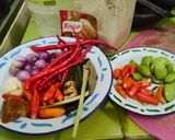 Foto langkah ke 1 dari resep Sambal Goreng Udang Tempe & Telur Puyuh.