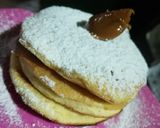 Foto del paso 5 de la receta: Pan Cakes rellenos de dulce de leche💣