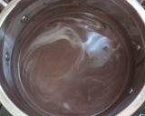 Foto langkah ke 3 dari resep Puding Brownies Tanpa Telur.