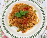 Gambar langkah 6 resipi 👩‍🍳Spaghetti Goreng Daging Cincang.