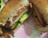 A picture of step 8 of Zinger Burger.