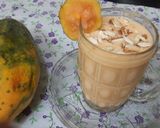 A picture of step 5 of Organic Papaya milk shake.