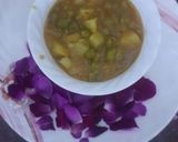 A picture of step 5 of Aloo matar.