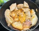 Hình bước làm 3 của món Mít non kho Coca và chao