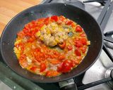 Une image de l'étape 13 de Riz à l’agneau, tomates, poivron, citron et épices.