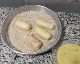 صورة لخطوة 4 من وصفة اصابع البطاطا 🥔🥔 محشوة بالجبن