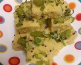 A picture of step 8 of Soy Khaman Dhokla.