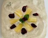 A picture of step 3 of Pineapple, cranberry and cashew raita.