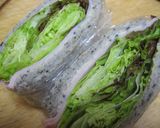 A picture of step 4 of Wrap It Up! Amazing Lettuce Sandwich.