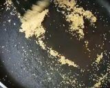 A picture of step 2 of Bread Ladoo.