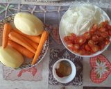 Une image de l'étape 1 de Lentilles aux légumes.