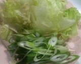 A picture of step 1 of Easy Lettuce and Pork Shabu-Shabu Hot Pot.