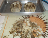 Foto del paso 7 de la receta: Berenjenas gratinadas rellenas de champiñones, jamón y bechamel