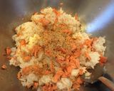 A picture of step 7 of Salmon flake Bento Box.