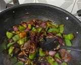 A picture of step 3 of Paneer Chilli.