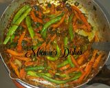 A picture of step 7 of Veggies Pepper Chicken.