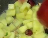 A picture of step 3 of Methi Aloo sabzi (Fenugreek leaves and potato vegetable).