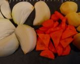A picture of step 1 of Easy Curry Rice with a Secret Ingredient.
