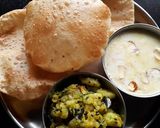 A picture of step 3 of Puri Batata Bhaji Sevai Kheer.
