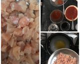 A picture of step 3 of Singaporean rice.