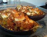 Foto del paso 10 de la receta: Berenjenas rellenas de zapallo, calabacín y queso... 🤔🤨🙄🍆🎃🥒🌶🧀🍆