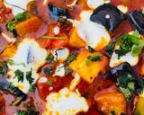A picture of step 11 of Aubergine and Paneer Shaak.
