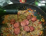 Foto del paso 5 de la receta: Fideos de pimientos asados con salsa boloñesa