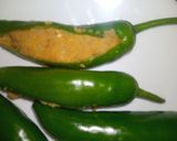 A picture of step 5 of Potato Stuffed Green Chillies.
