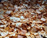 A picture of step 4 of Papad Churi.