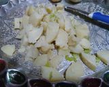 A picture of step 1 of Dry Jeera Aloo.