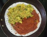 A picture of step 12 of Mysore Masala Dosa.