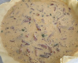 Foto del paso 6 de la receta: Quiche de ajos tiernos con bacon y queso de cabra