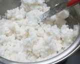 A picture of step 2 of Paneer Manda Pitha(rice flour dumplings).