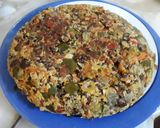 Foto del paso 5 de la receta: Tortilla de lentejas, zapallitos y berenjenas
