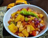 A picture of step 3 of Mango salsa.
