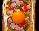 รูปขั้นตอนการทำที่ 2 ของ ขนมปังหน้าไข่ egg toast
