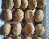 Foto langkah ke 5 dari resep Donat bulat mini krispy no ulen, eggless, dan 1x proofing.