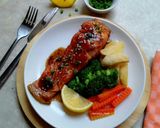 Foto langkah ke 5 dari resep Salmon Teriyaki.