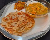 A picture of step 4 of Laccha Paratha.
