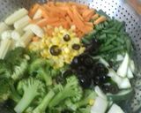 A picture of step 3 of Vegetable Salad with Sesame and Honey.