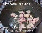 A picture of step 1 of Lamb Cutlets with Corn Puree, Celeriac Fondant, Spinach and Mushroom Sauce.