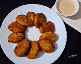 A picture of step 8 of Atukulu Vadai.