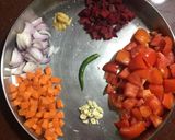 A picture of step 1 of Red soup.